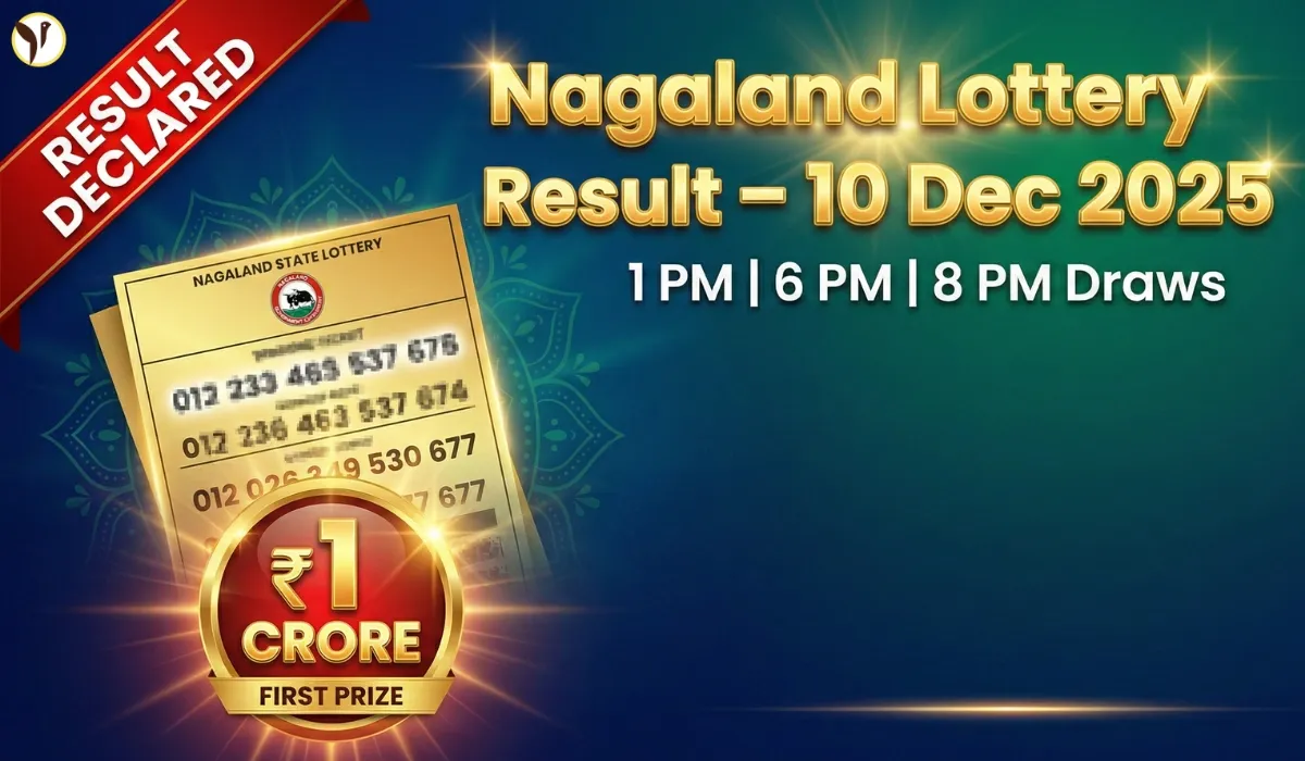 Nagaland State Lottery Result Today 8 PM, 1PM & 6PM 10 December 2025 Wednesday