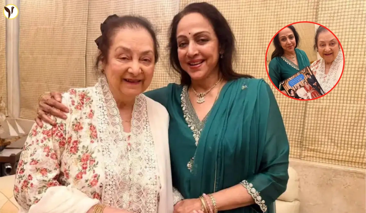 hema malini visit saira banu
