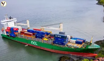 Norwegian Man’s Lawn vs. Giant Cargo Ship