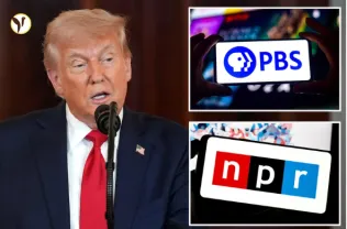Trump Moves to Defund NPR & PBS