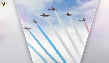 VE Day Flypast Route