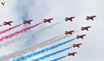 Red Arrows Flypast