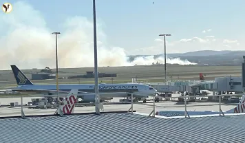 Melbourne Airport Grassfire