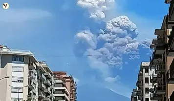 Etna Volcano Erupts
