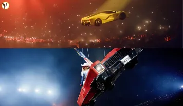 Flying cars at concerts
