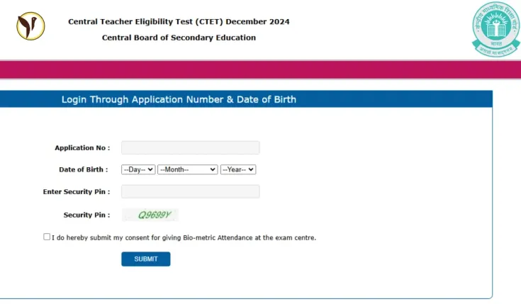 CTET Admit Card