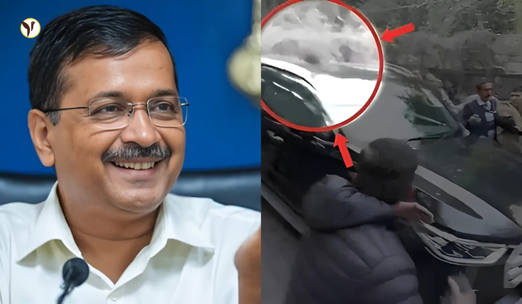Arvind Kejriwal's car attacked during Delhi election campaign, BJP leader Parvesh Verma responds with counterclaims.