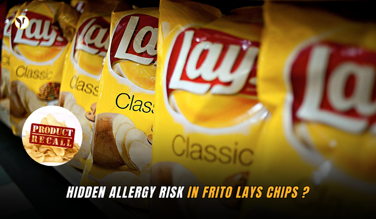 Frito Lay potato chips recall warning with Lay’s Classic Potato Chips packaging and FDA alert.