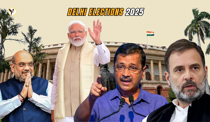Intense Campaigns of Political Parties ahead of delhi election date 2025