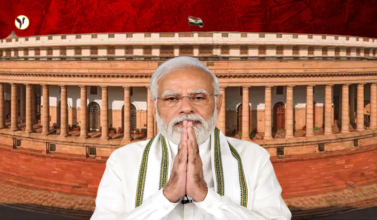 PM Modi celebrates BJP’s victory in Delhi election results 2025.