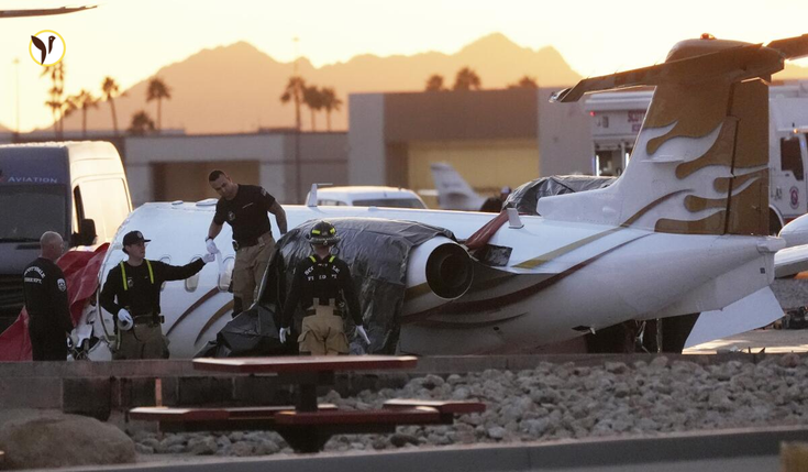 Mötley Crüe’s Vince Neil’s jet involved in fatal crash at Scottsdale Airport, Arizona.