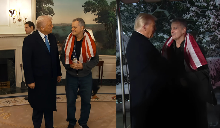 Marc Fogel meets President Trump after his release from Russia.