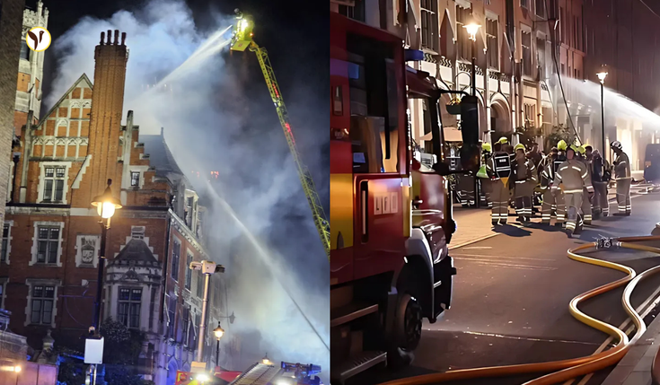 Huge Fire Breaks Out at Chiltern Firehouse