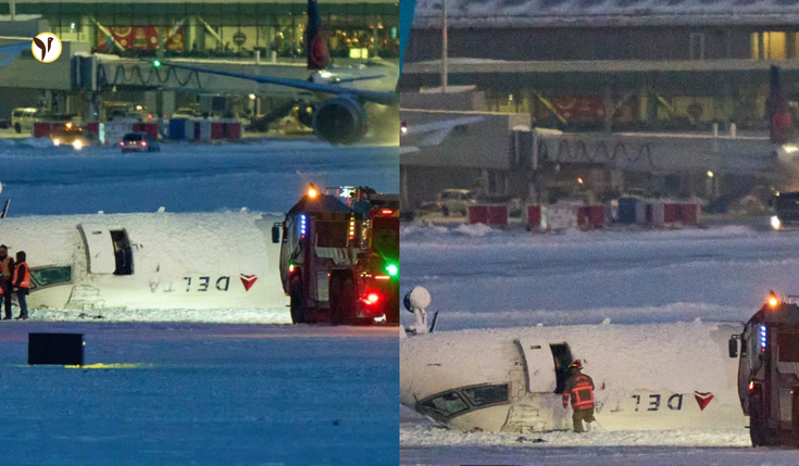 Delta plane crash at Toronto Pearson Airport