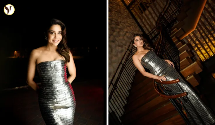 Sharvari Wagh Shines Bright in a Stunning Silver Gown