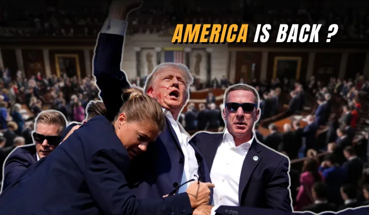 Donald Trump addresses Congress, declaring 