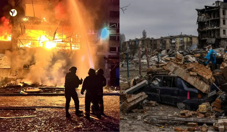 Russia-Ukraine conflict intensifies with missile strikes and diplomatic tensions.