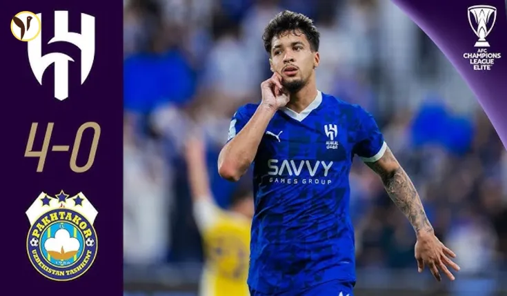 Al-Hilal's 4-0 Comeback Crushes Pakhtakor in AFC Champions League