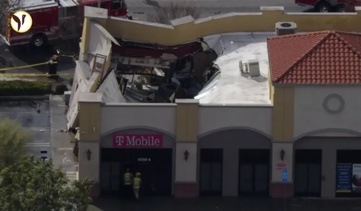Truck Hits Hydrant, Causes T-Mobile Store Collapse