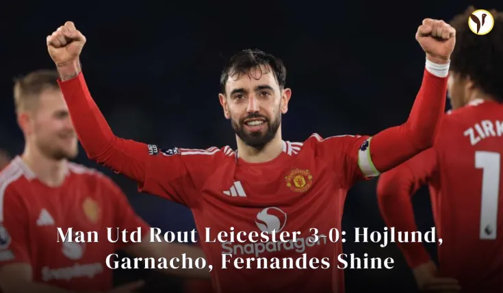 Man Utd Rout Leicester 3-0