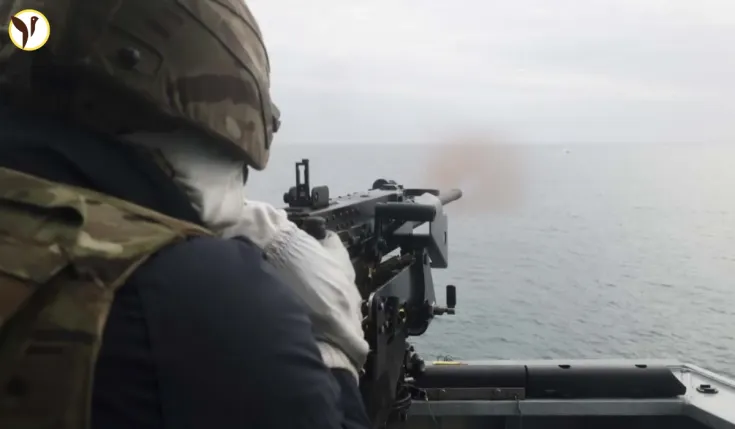 Royal Navy Destroyer Obliterates Drone 