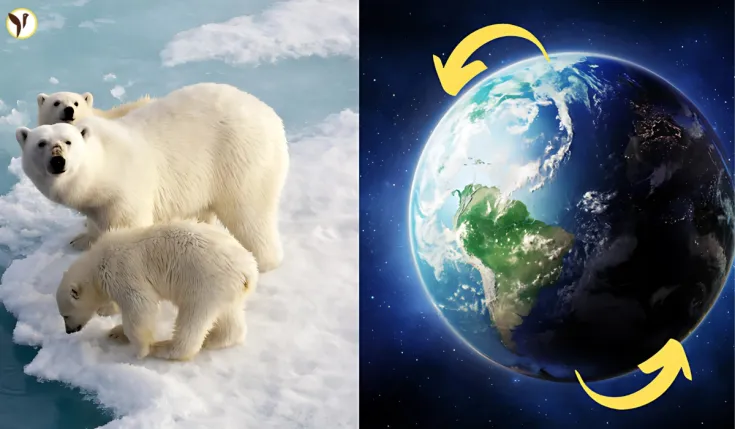 Earth axis shift