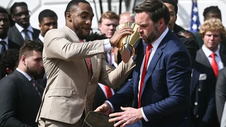 Vance Drops Ohio State's Trophy at White House
