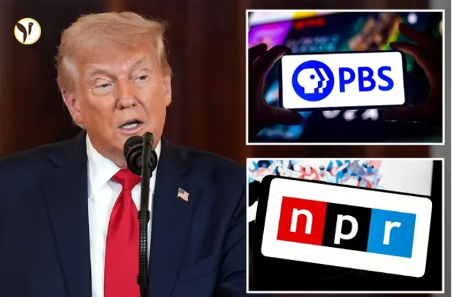 Trump Moves to Defund NPR & PBS