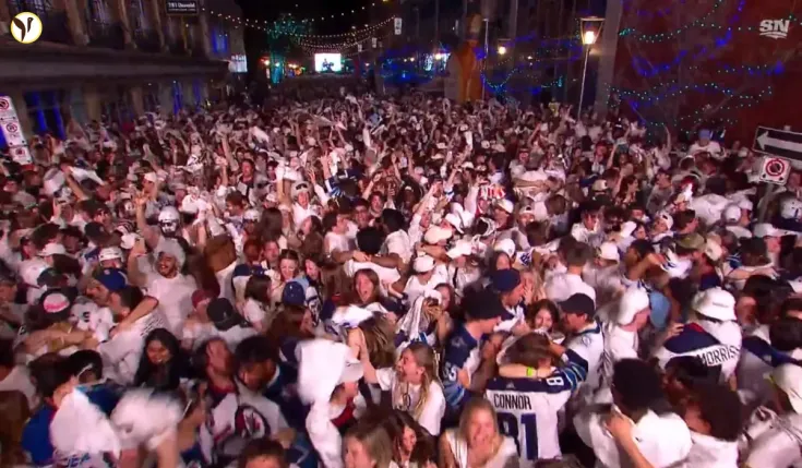 Jets Stun Blues in Double OT!  Winnipeg Advances to Round 2