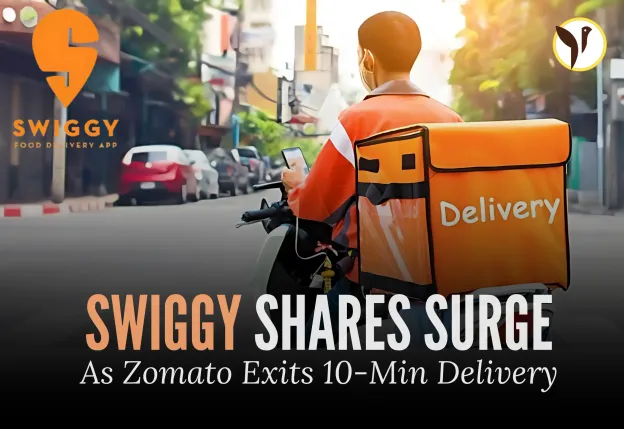 Swiggy Soars as Zomato Exits 10-Min Delivery