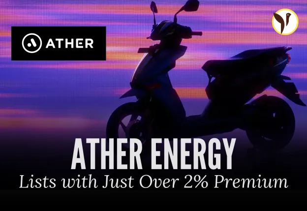 Ather Lists Flat on Market Debut