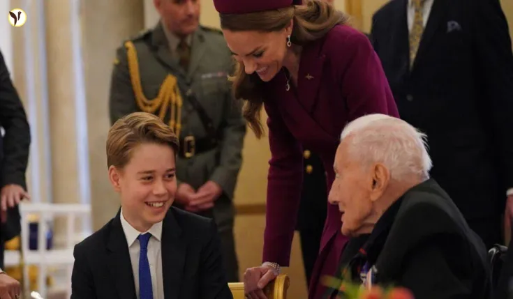 Prince George's VE Day Debut
