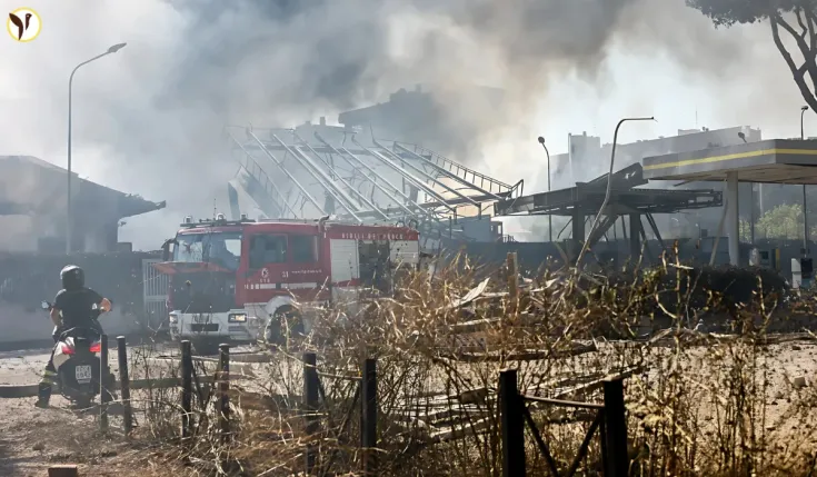 Rome Gas Station Explosion