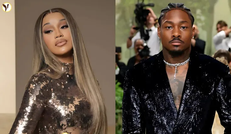 Cardi B and Stefon Diggs 
