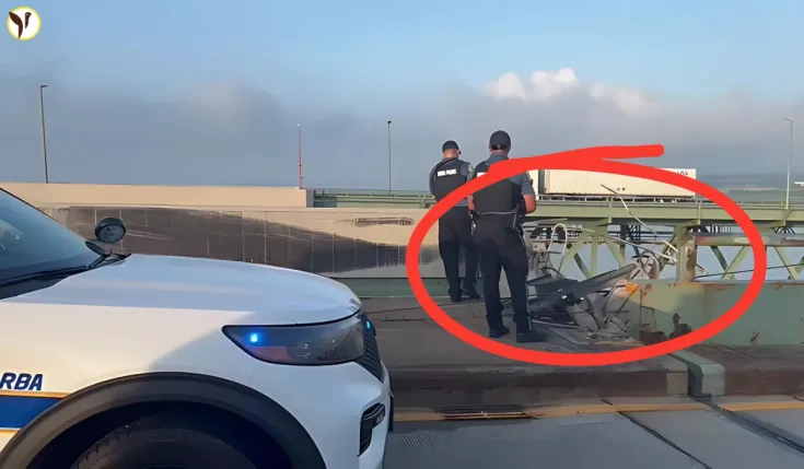 Truck Cab Falls Off Delaware Memorial Bridge