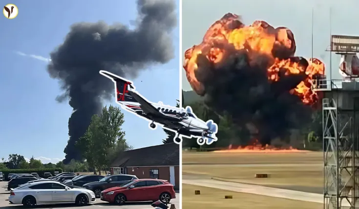 London Plane Crash
